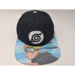 Naruto Shippuden Snapback Hat Cap Japan Japanese Anime Logo Men Women Black Blue